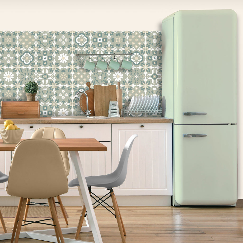 Ceramic Tiles Wallpaper - Green room view