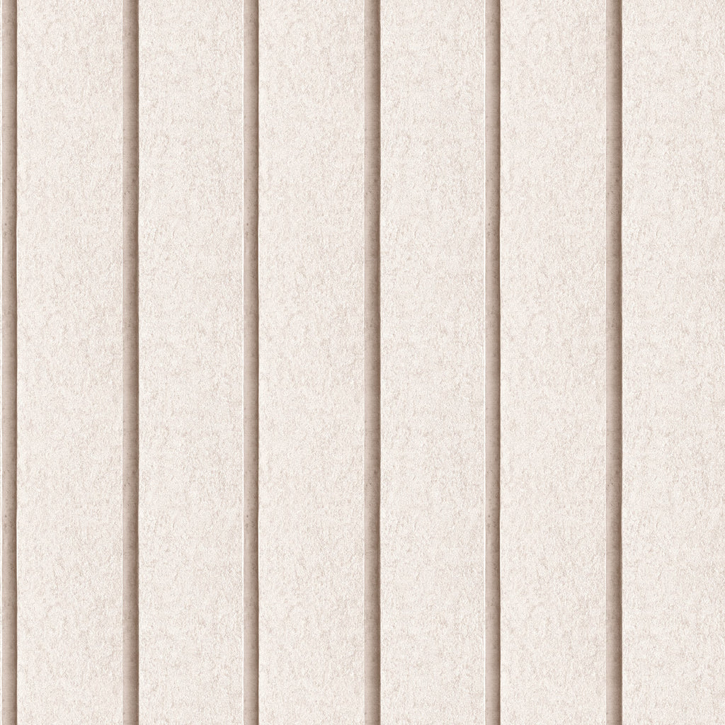 Luxe Concrete Slat Wallpaper - Beige pattern