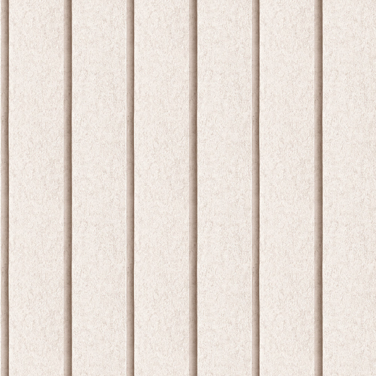 Luxe Concrete Slat Wallpaper - Beige pattern