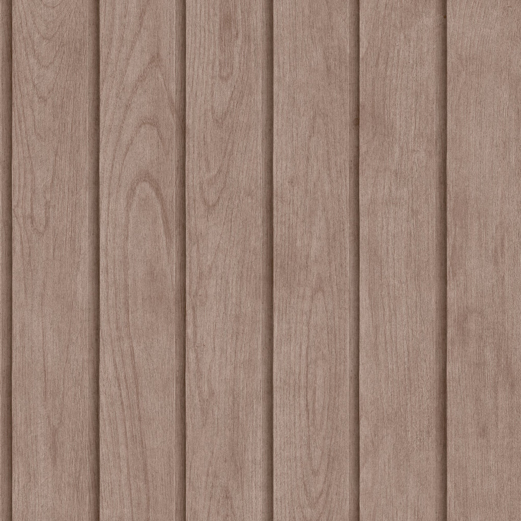 Luxe Wood Slats Wallpaper - Brown pattern