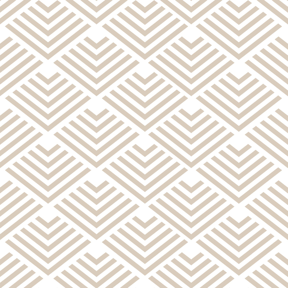 Geometric Chevron Diamond Peel and Stick Wallpaper - Taupe pattern