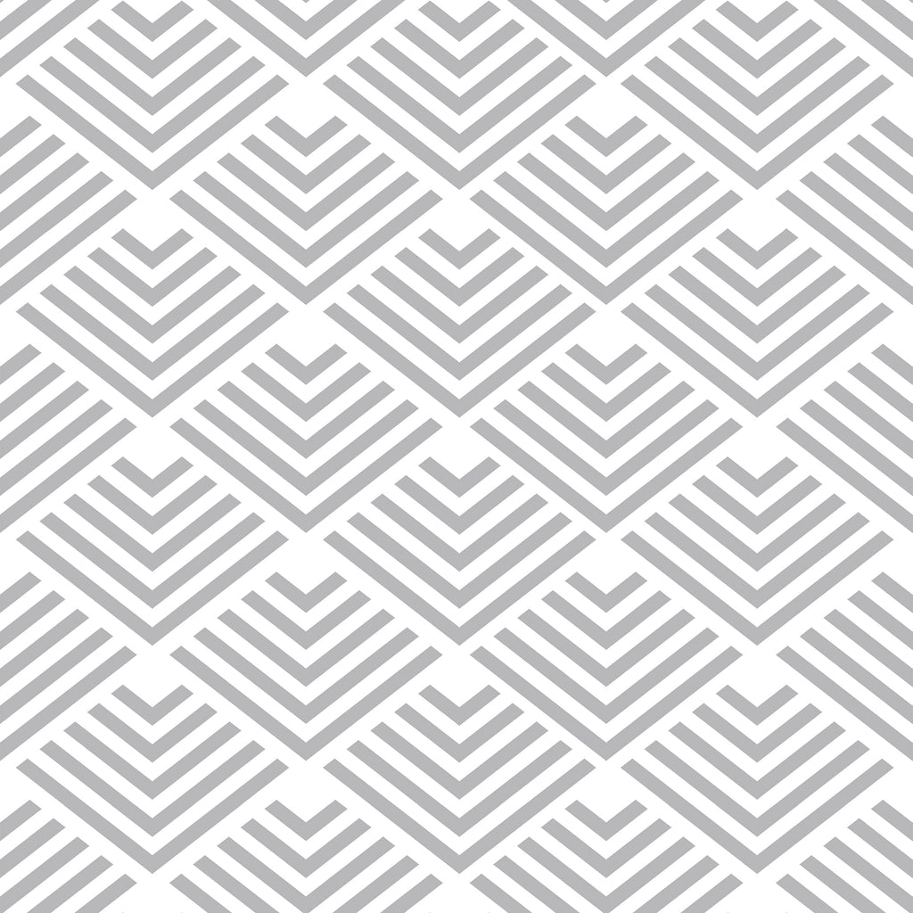 Geometric Chevron Diamond Peel and Stick Wallpaper - Gray pattern