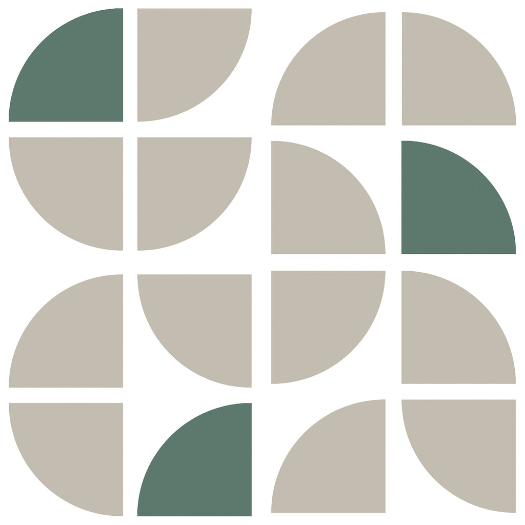 Mod Geo Crescents Peel and Stick Wallpaper - Taupe pattern