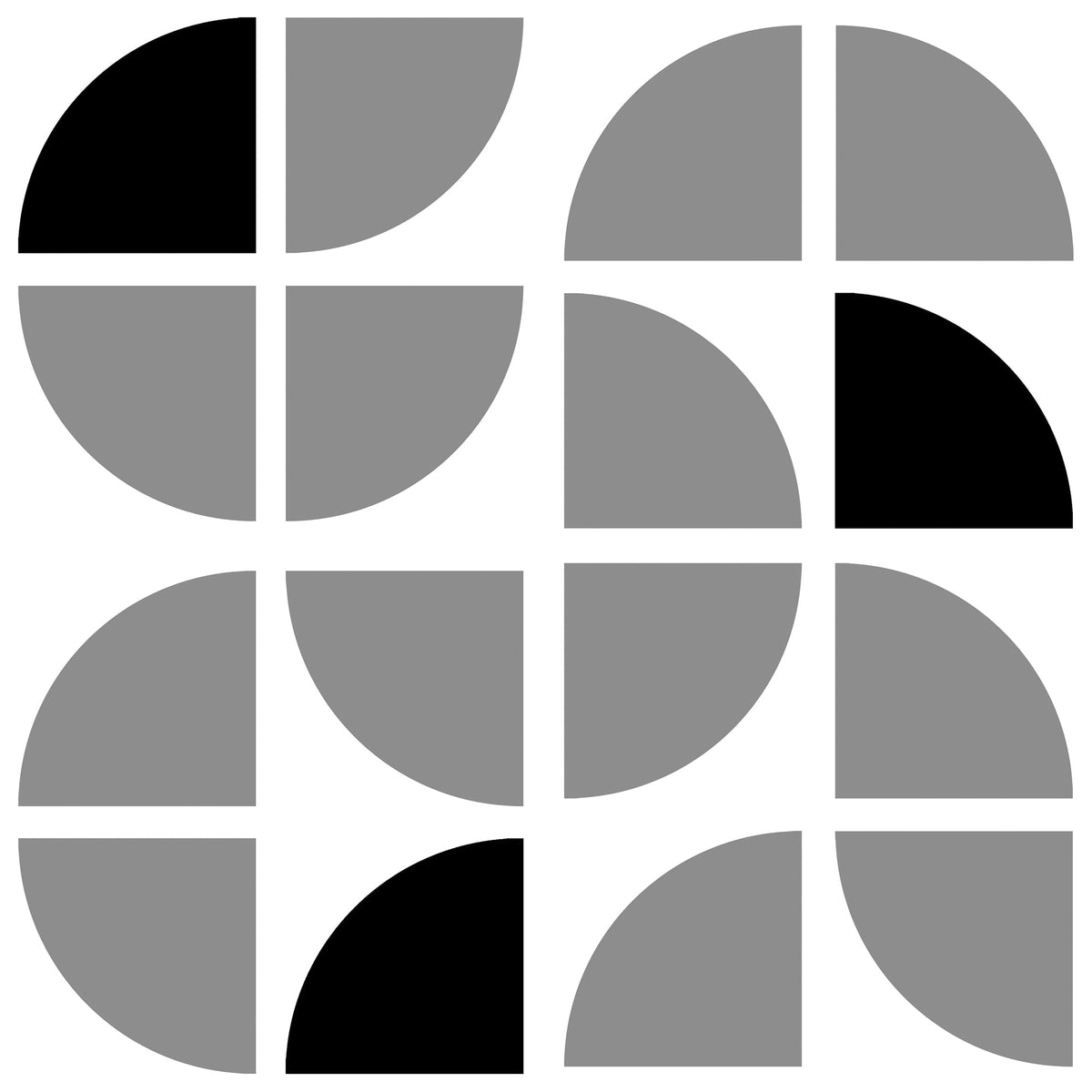 Mod Geo Crescents Peel and Stick Wallpaper - Gray pattern
