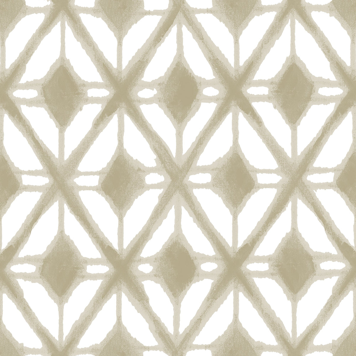 Shibori Geometric Peel and Stick Wallpaper - Taupe pattern