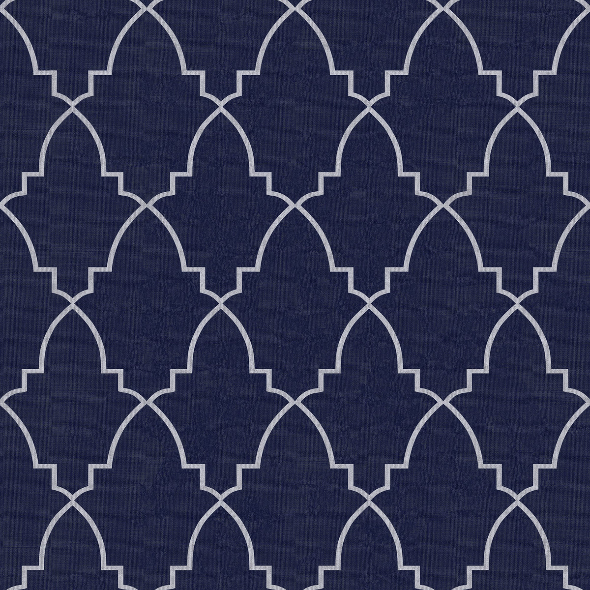 Medina Trellis Peel and Stick Wallpaper - Navy pattern