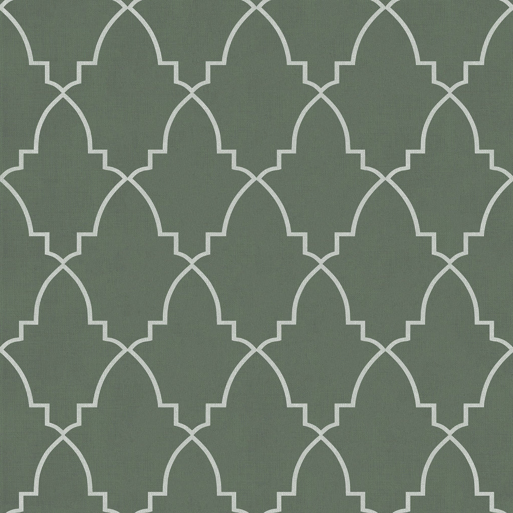 Medina Trellis Peel and Stick Wallpaper - Green pattern