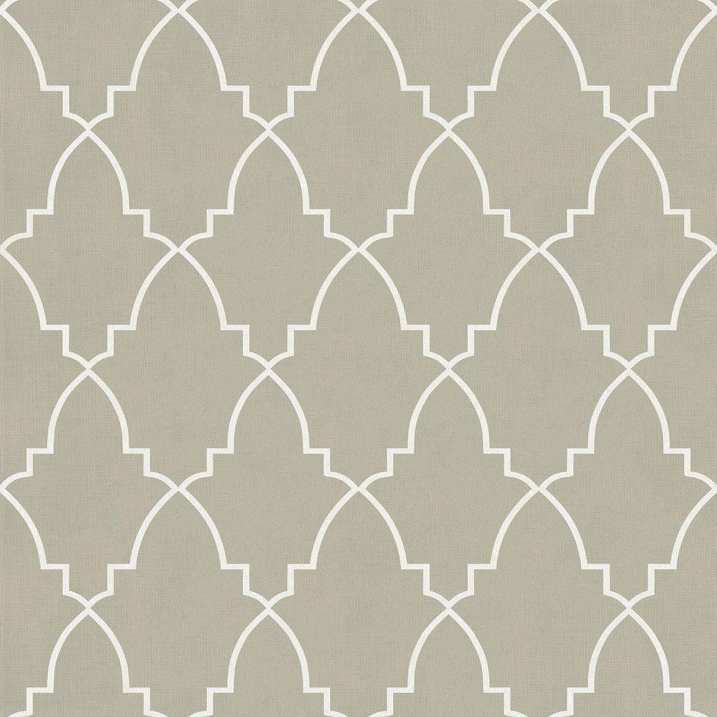 Medina Trellis Peel and Stick Wallpaper - Taupe pattern