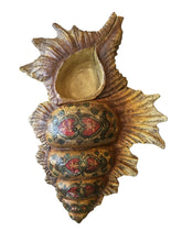 Load image into Gallery viewer, vintage handpainted shell trinket box