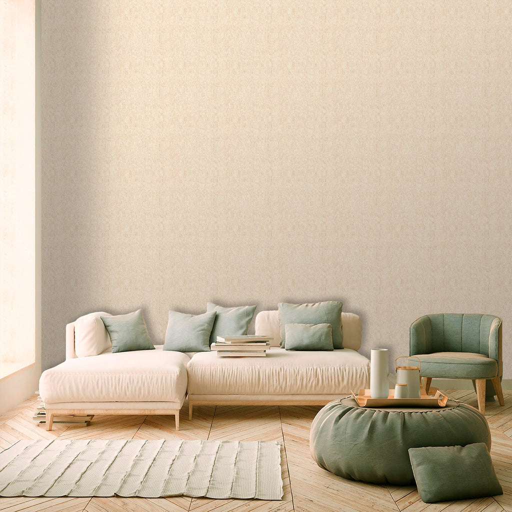 Allure Texture Wallpaper - Beige room view