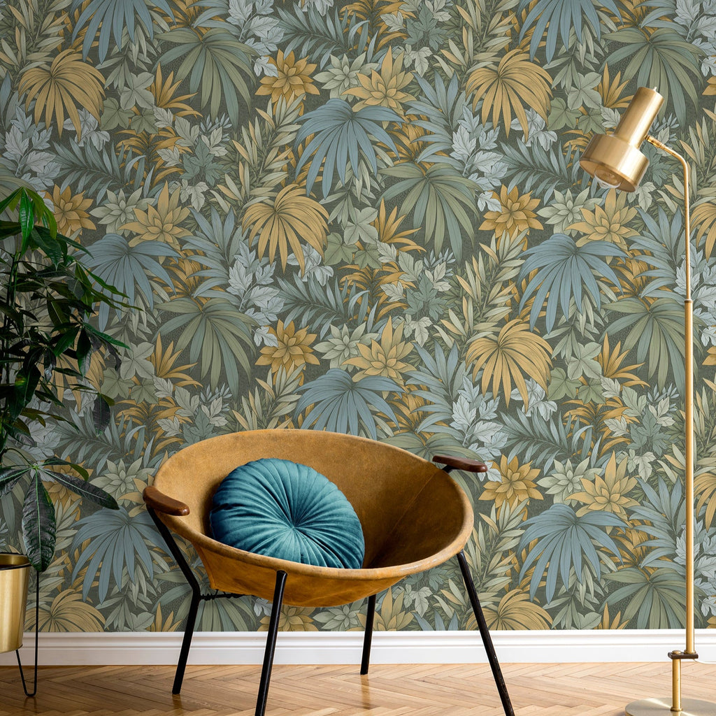 Allure Jungle Wallpaper - Green room view