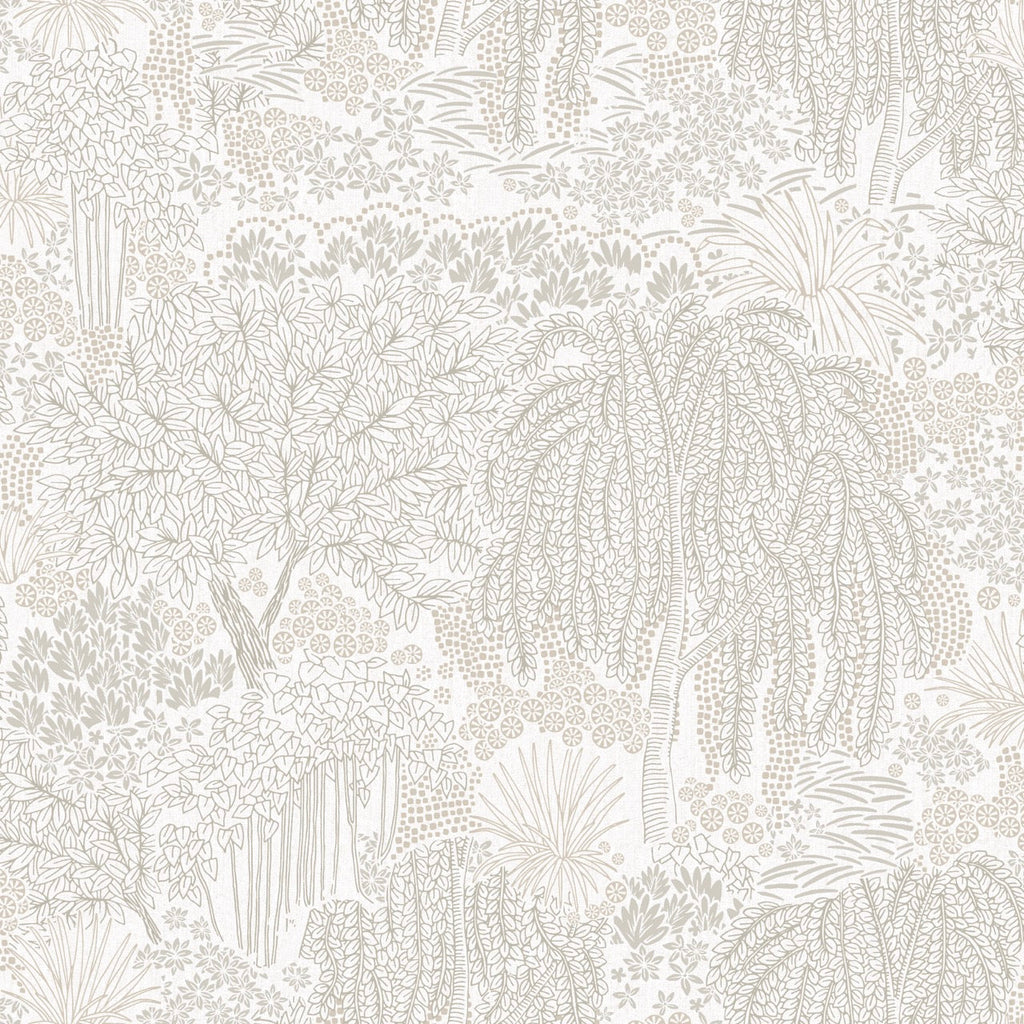 Willow Whisper Wallpaper - White pattern