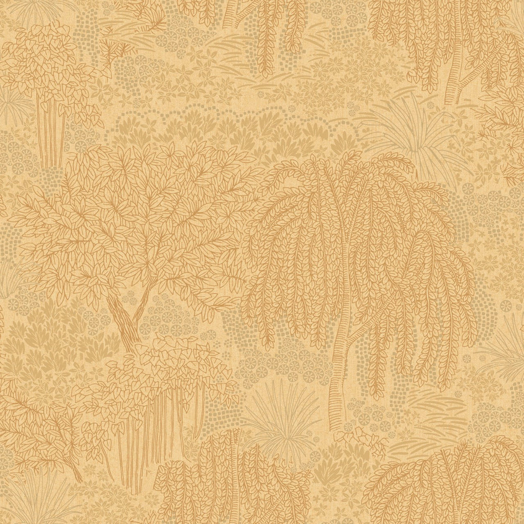 Willow Whisper Wallpaper - Yellow pattern