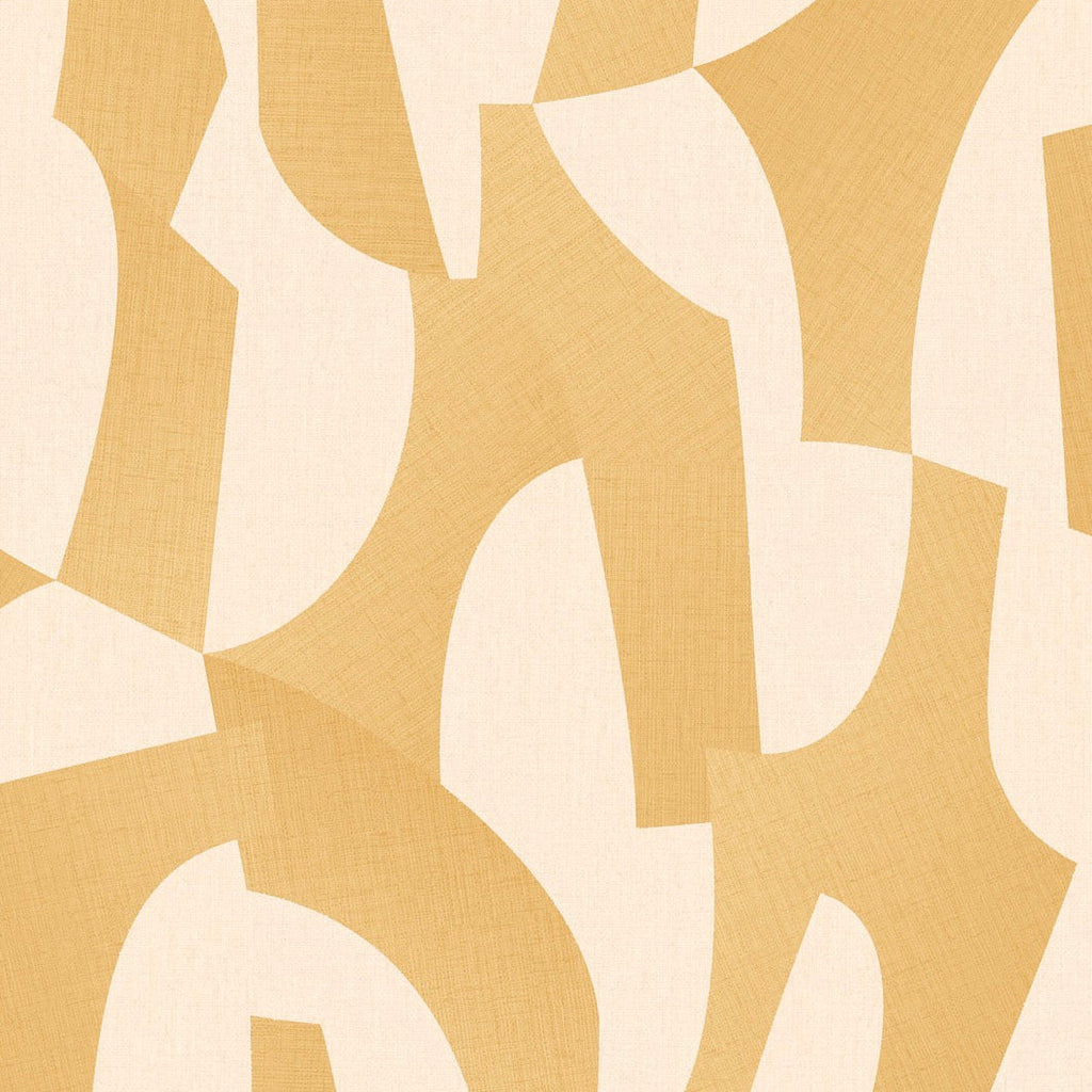 Sculpted Motion Wallpaper - Yellow pattern
