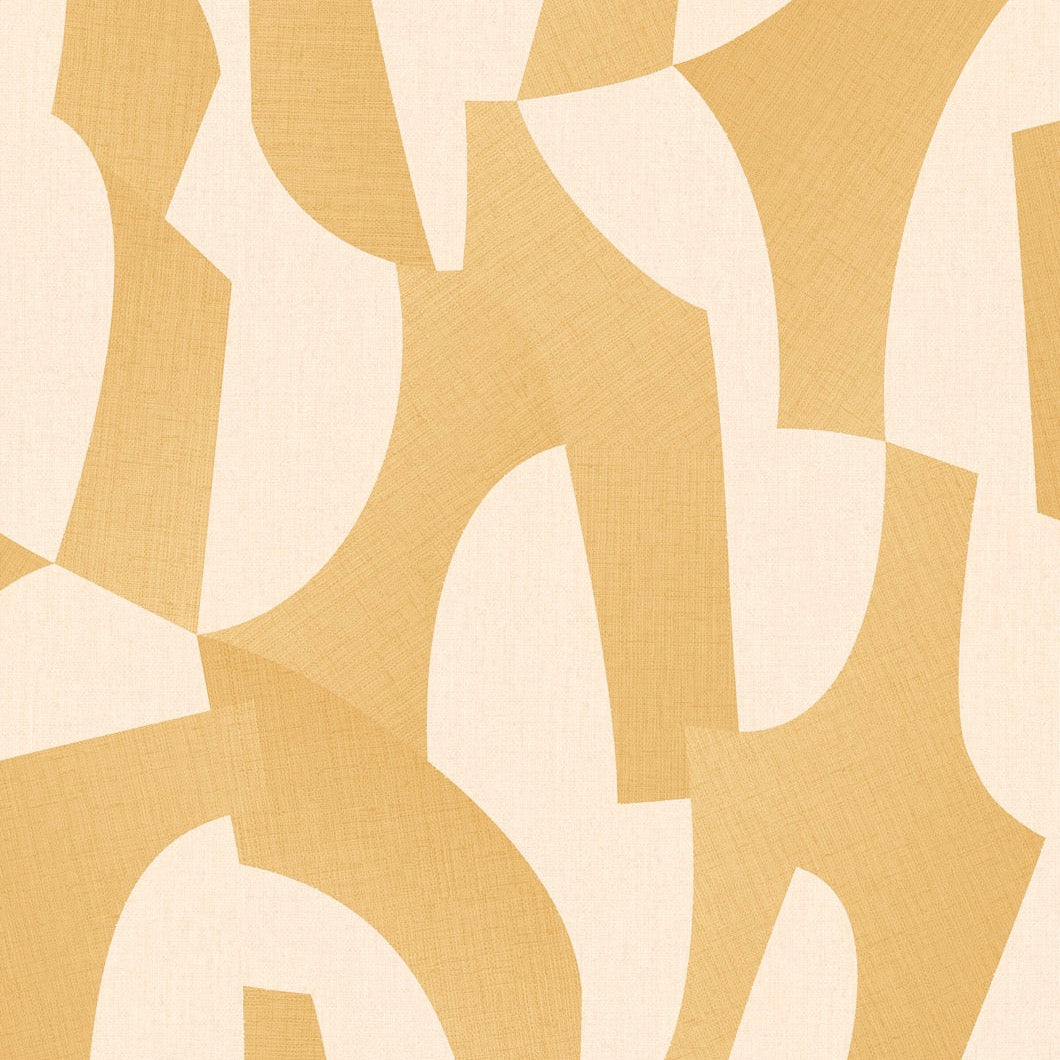 Sculpted Motion Wallpaper - Yellow pattern