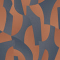 Sculpted Motion Wallpaper - Navy pattern