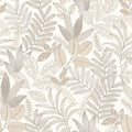 Allure Foliage Wallpaper - White pattern