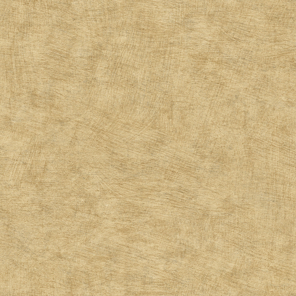 Pampas Plain Brushed Texture Wallpaper - Gold pattern