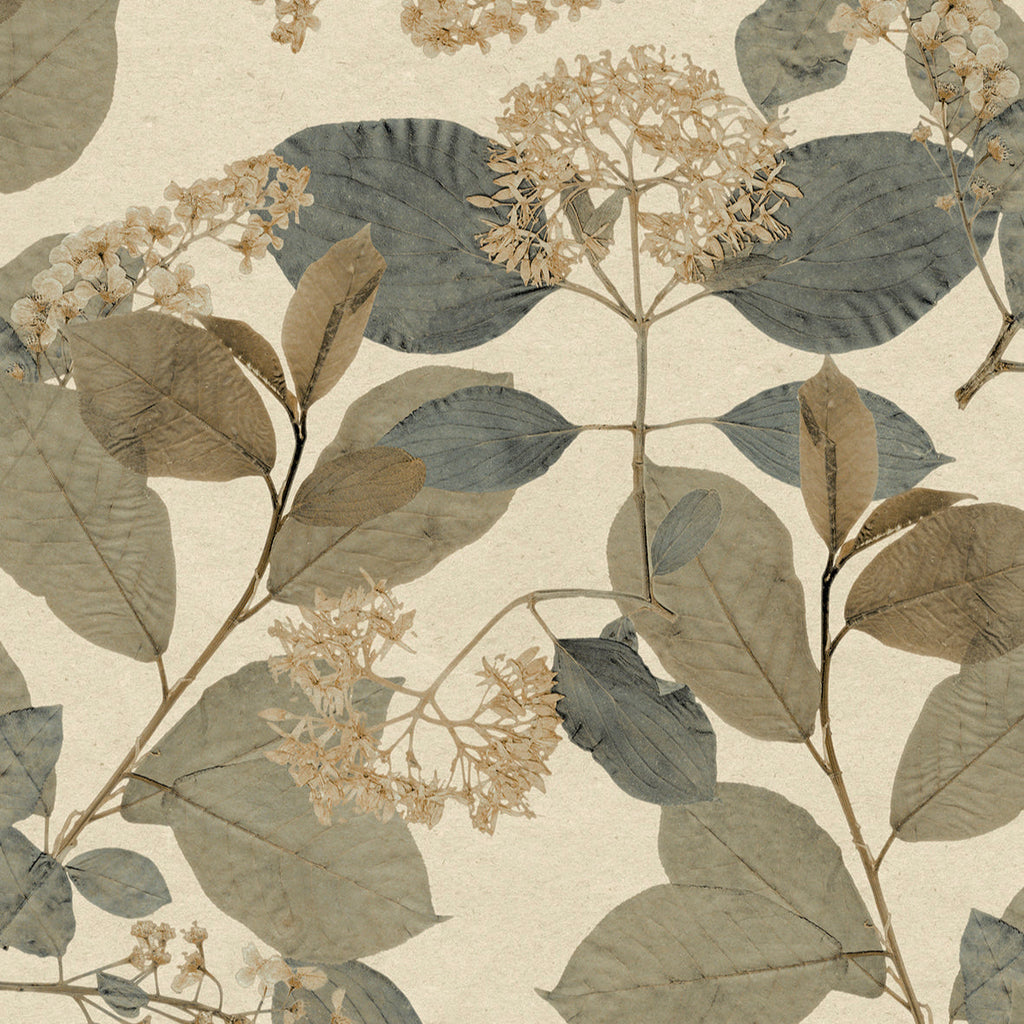 Castanum Bloom Wallpaper - Blue pattern