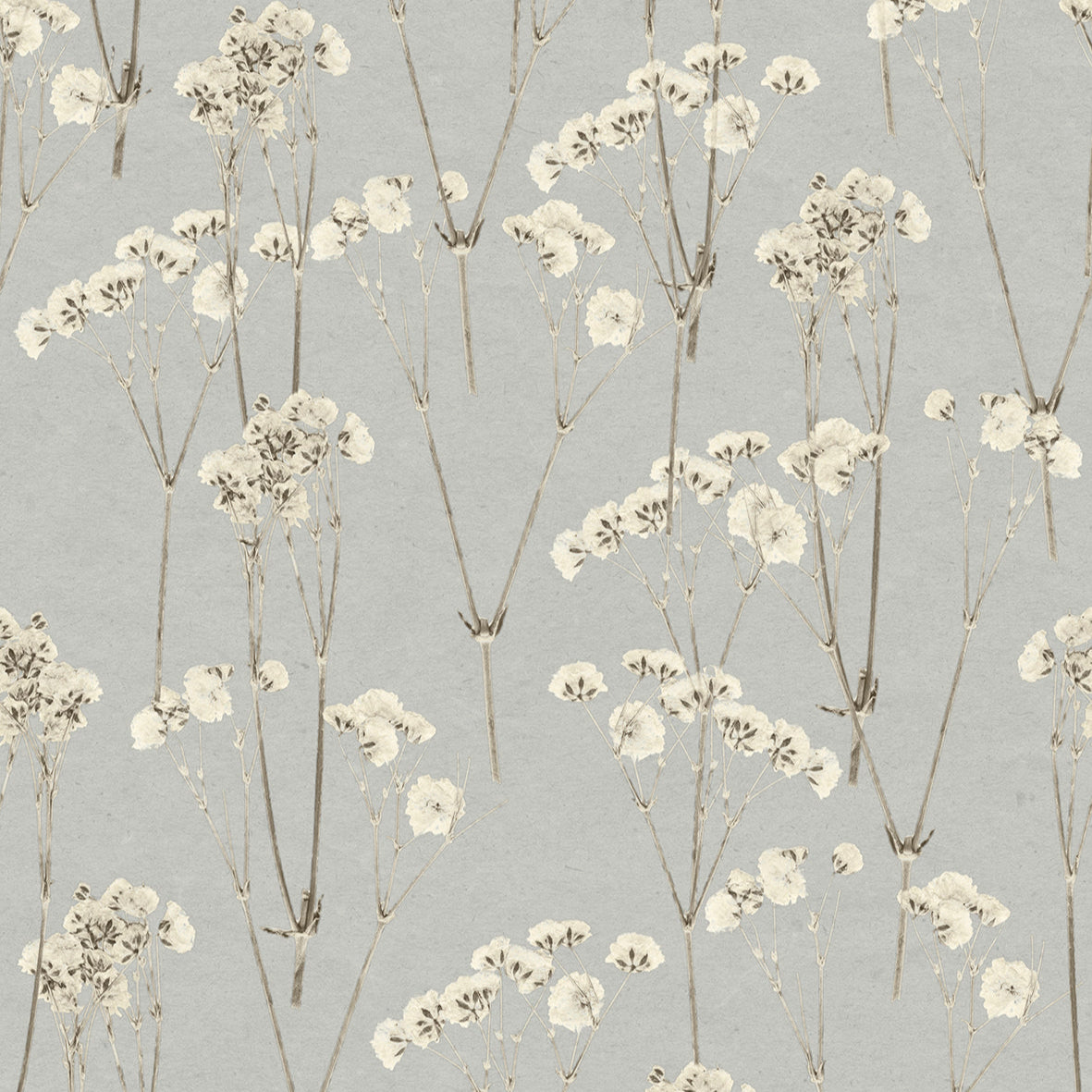 Spry Flower Wallpaper - Blue pattern