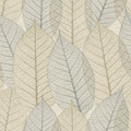 Leaf Lace Wallpaper - Blue pattern