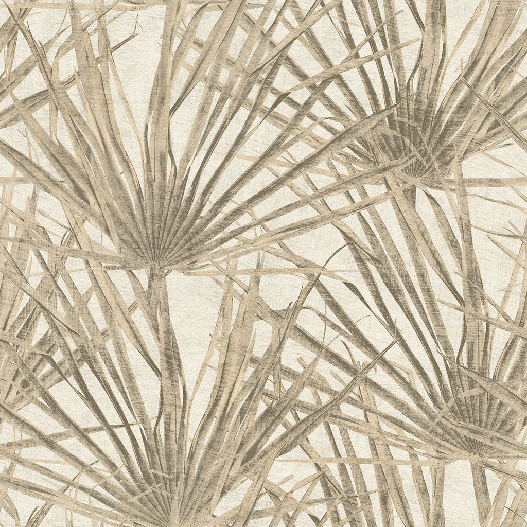 Palm Wallpaper - Cream pattern