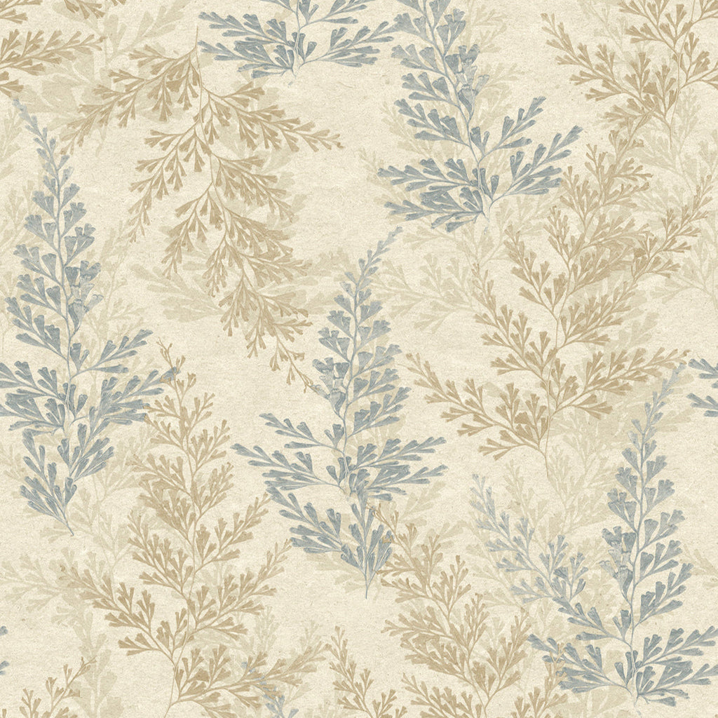 Wild Herbs Wallpaper - Blue pattern