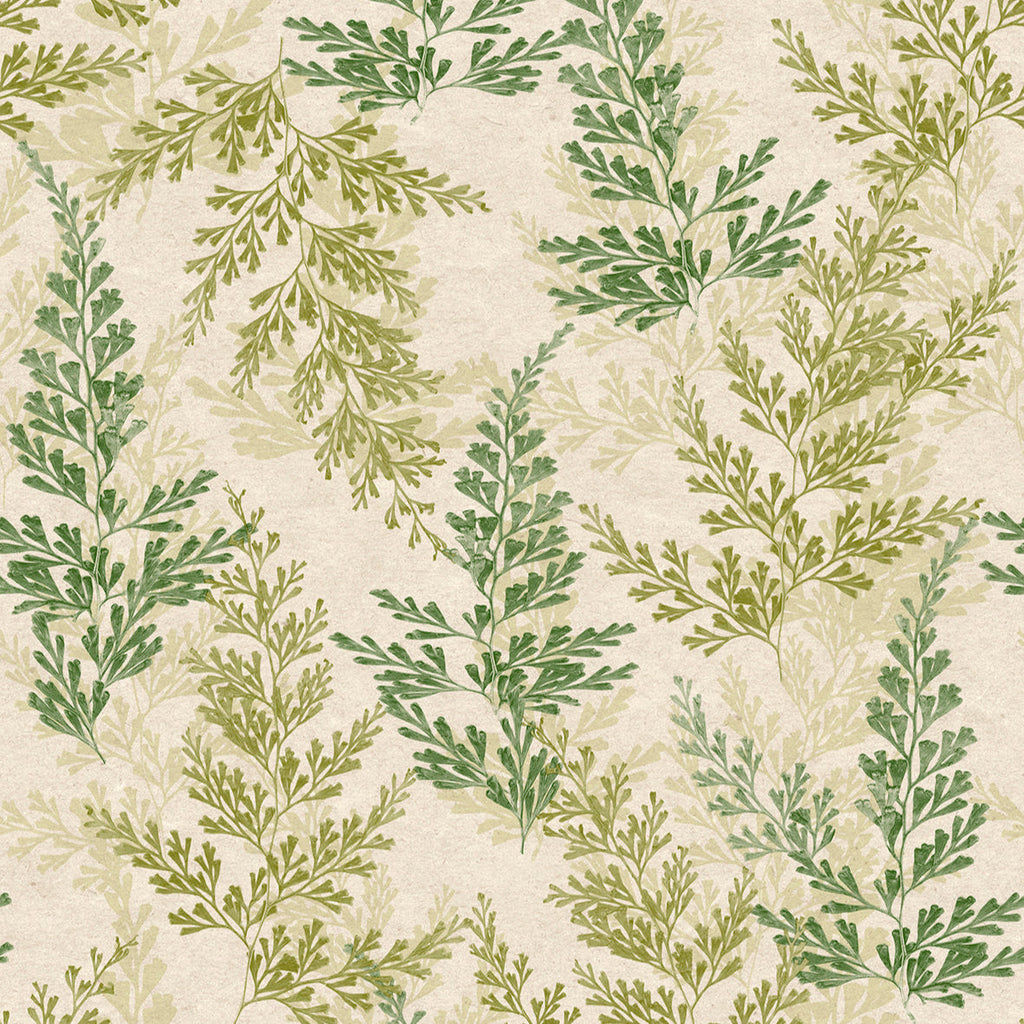 Wild Herbs Wallpaper - Green pattern
