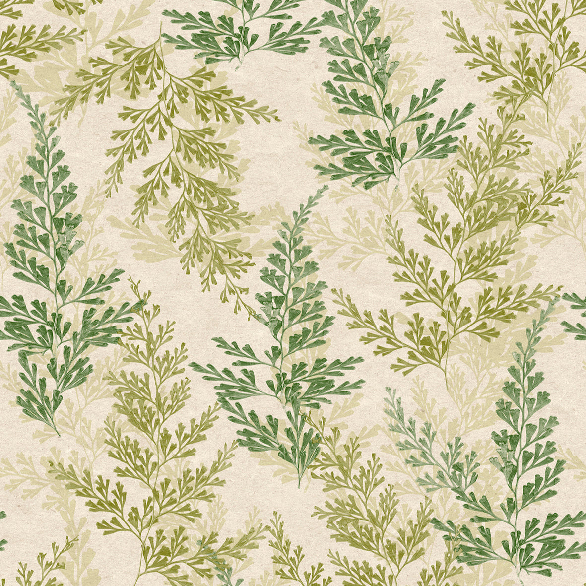 Wild Herbs Wallpaper - Green pattern
