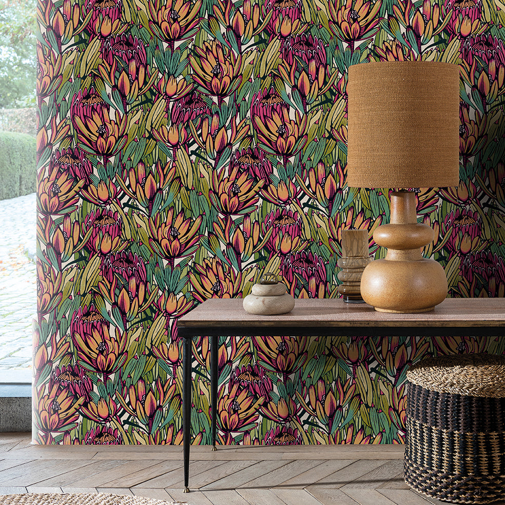 Copacabana Wallpaper - Purple room view
