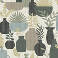 Botanica Clayworks Wallpaper - Sage pattern