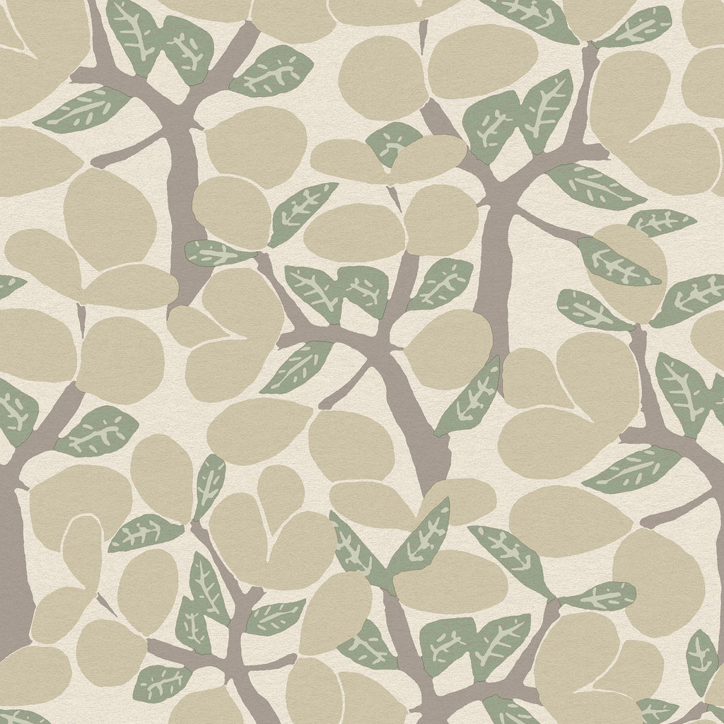 Janneiro Botanica Wallpaper - Cream pattern