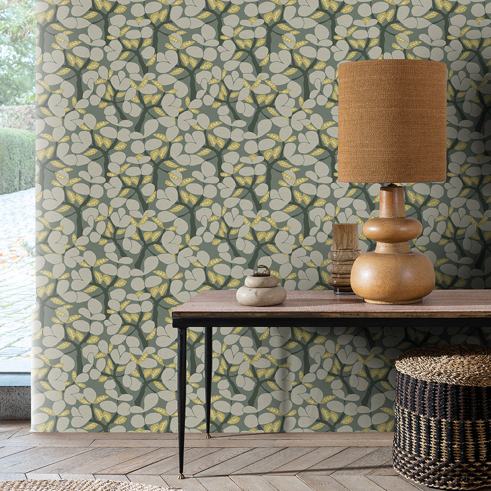 Janneiro Botanica Wallpaper - Sage room view