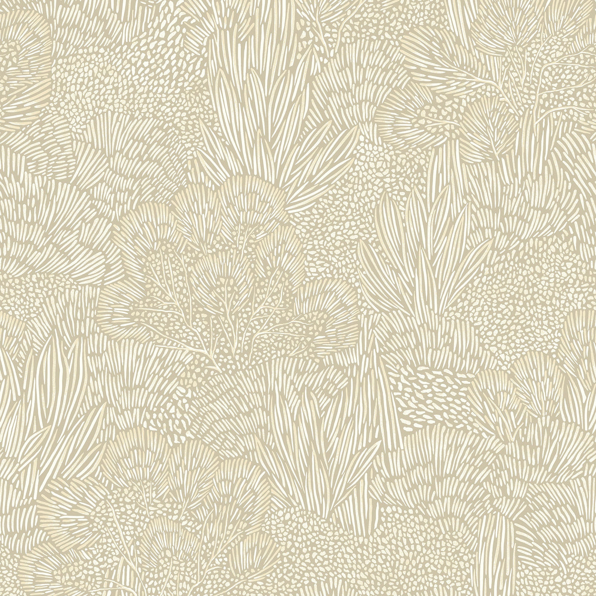 Samba Botanica Wallpaper - Gray pattern