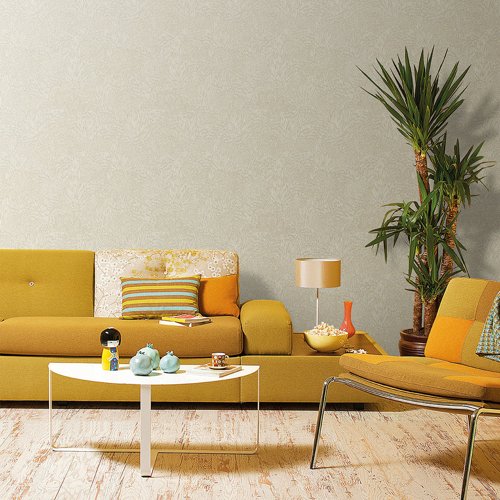 Samba Botanica Wallpaper - Gray room view