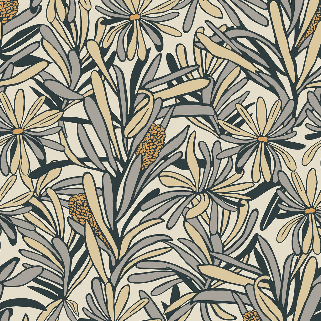 Fandango Bloom Wallpaper - White pattern