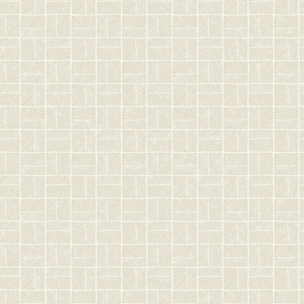 Carimbo Mosaic Wallpaper - White pattern