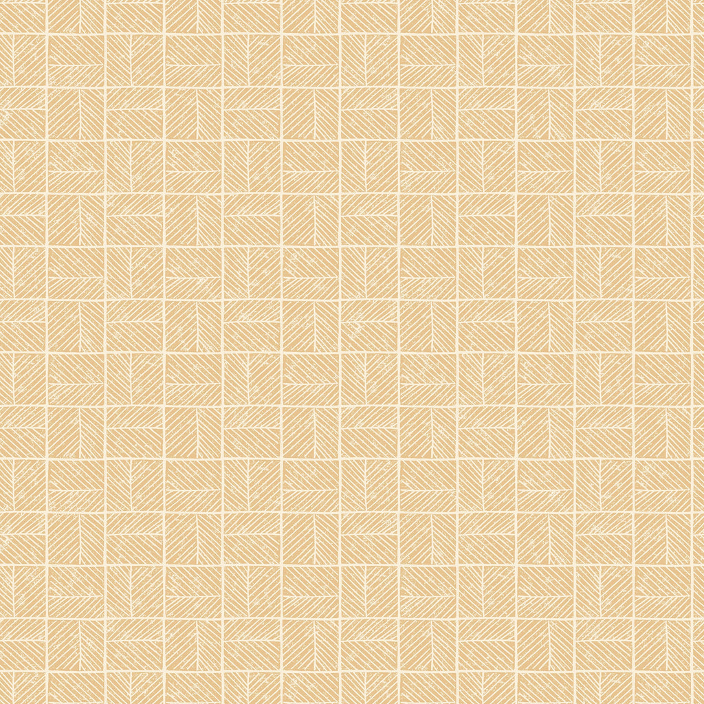 Carimbo Mosaic Wallpaper - Beige pattern
