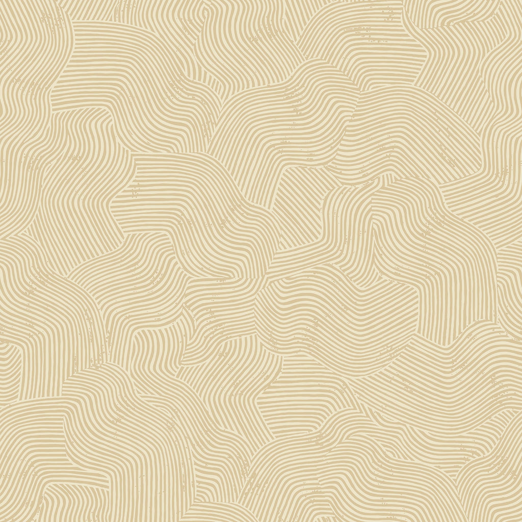 Bahia Dunes Wallpaper - Beige pattern