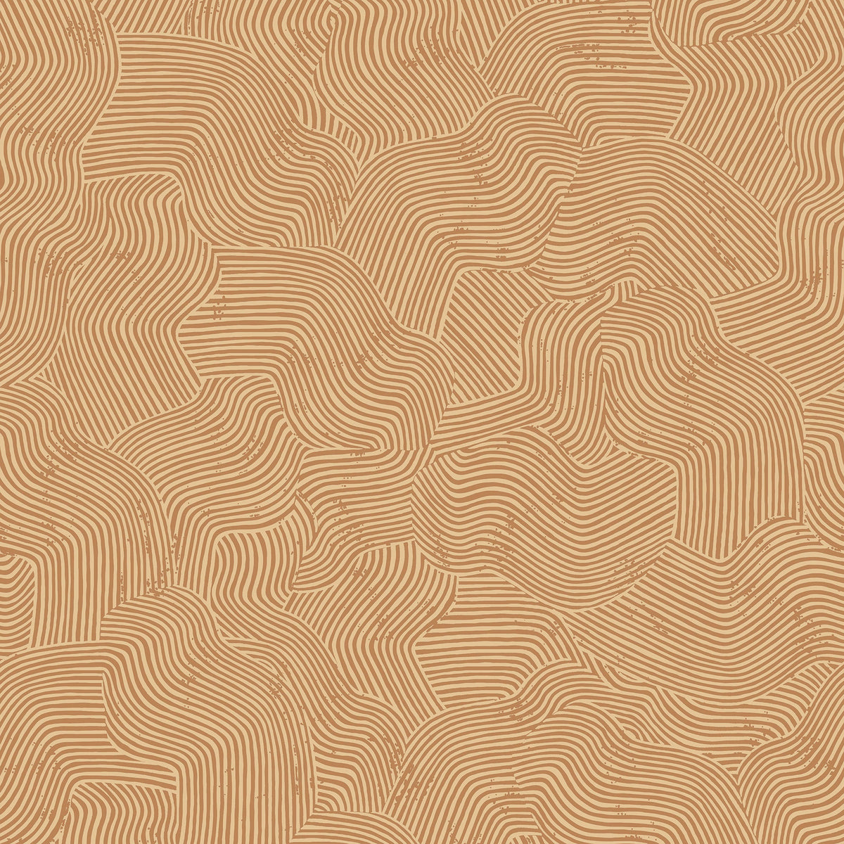Bahia Dunes Wallpaper - Orange pattern