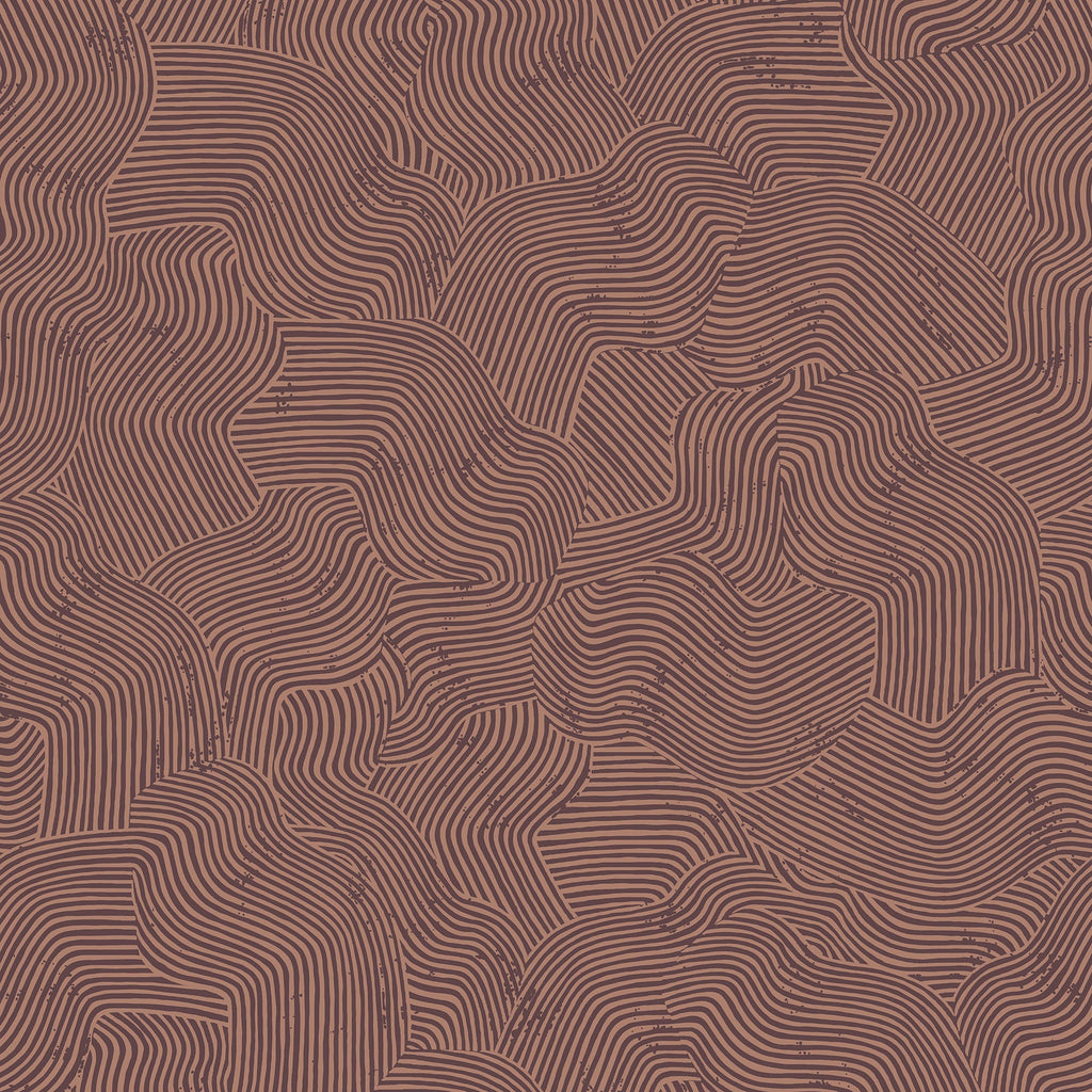 Bahia Dunes Wallpaper - Red pattern