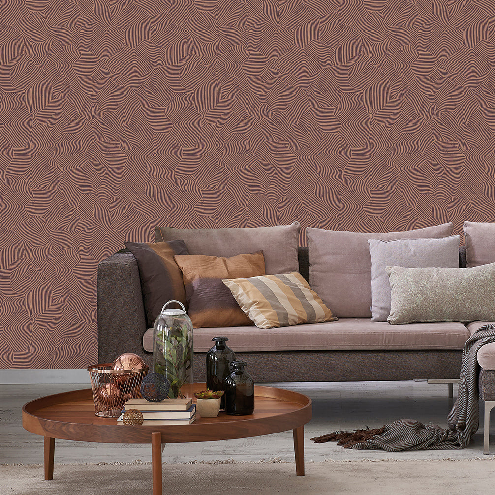 Bahia Dunes Wallpaper - Red room view