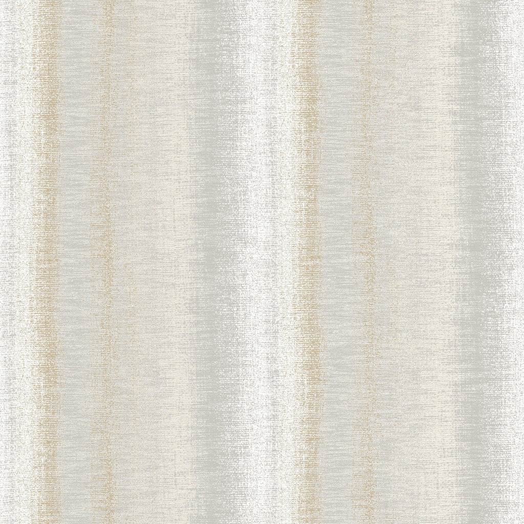 Woven Gradient Stripe Wallpaper - Beige pattern