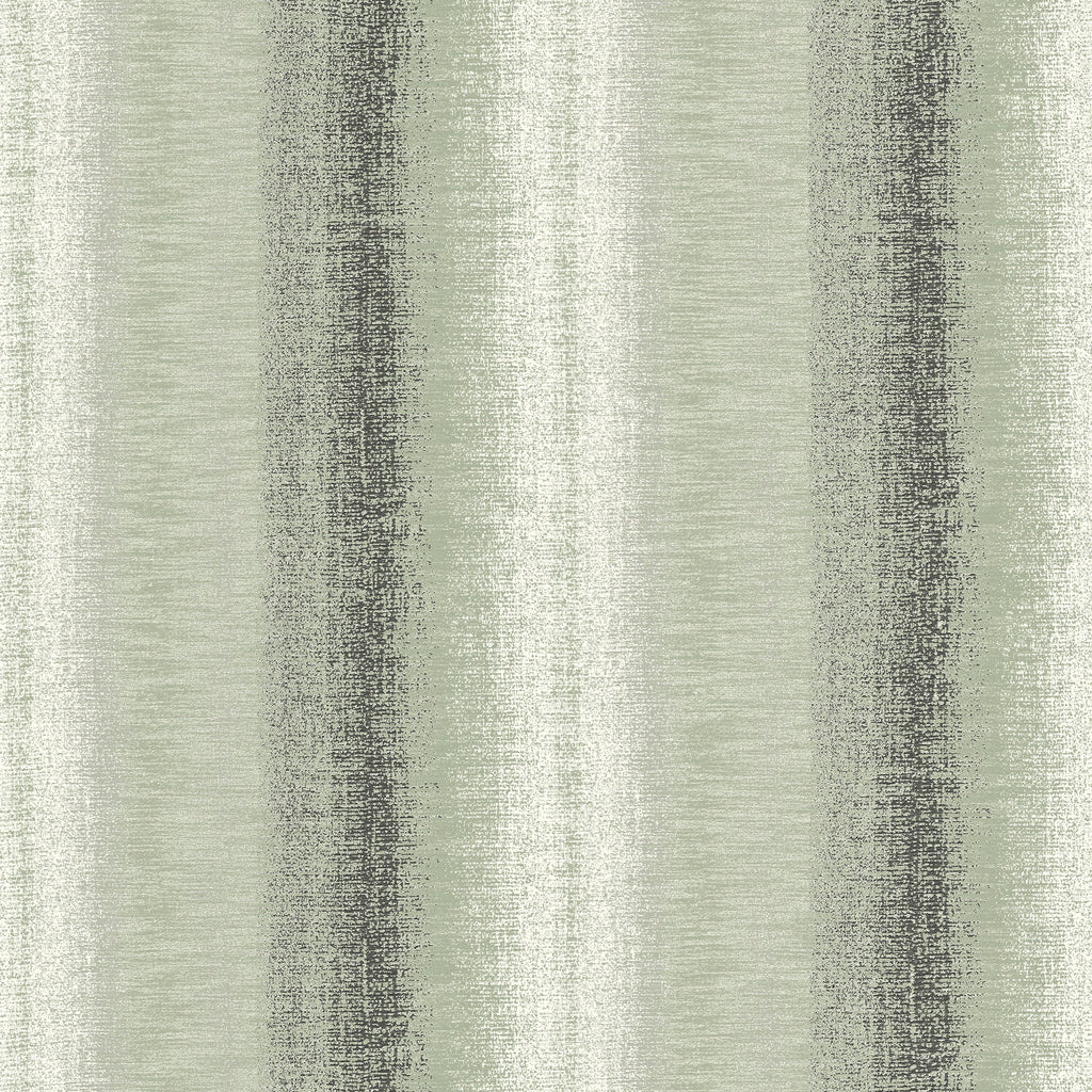 Woven Gradient Stripe Wallpaper - Green pattern
