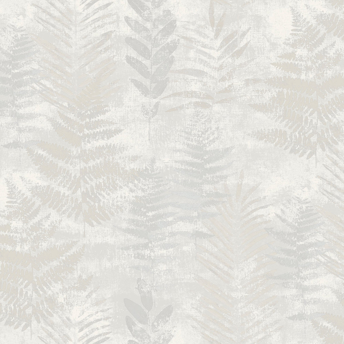 Fern Horizon Wallpaper - White pattern