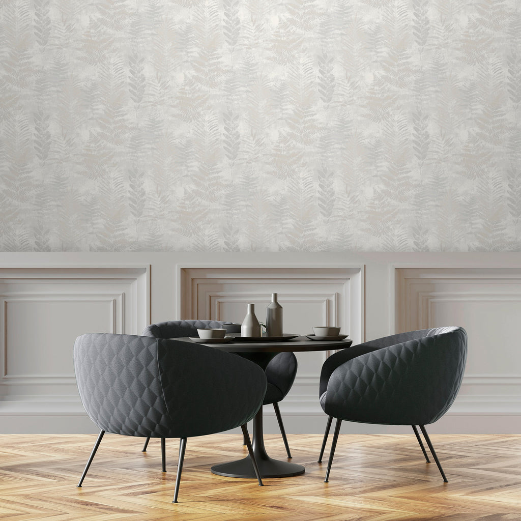 Fern Horizon Wallpaper - White room view