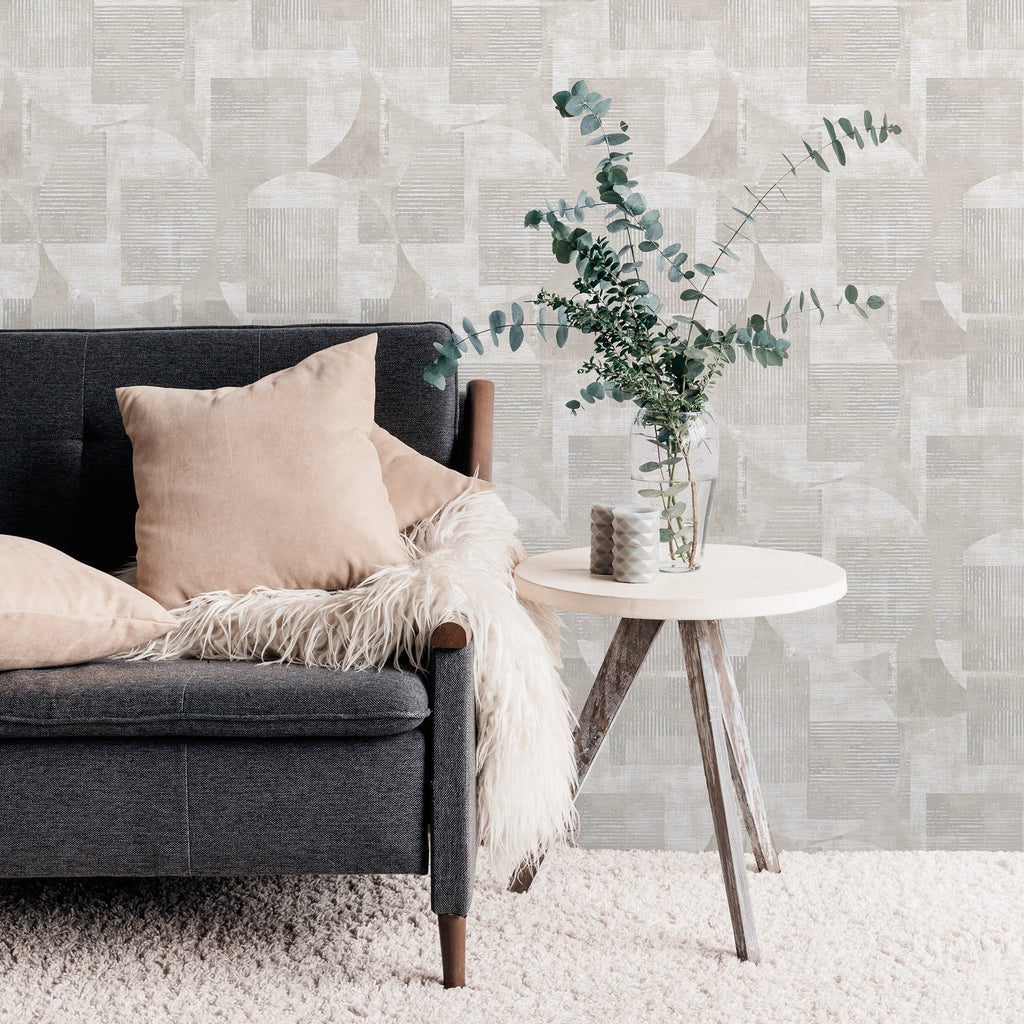 Geo Canvas Wallpaper - White room view
