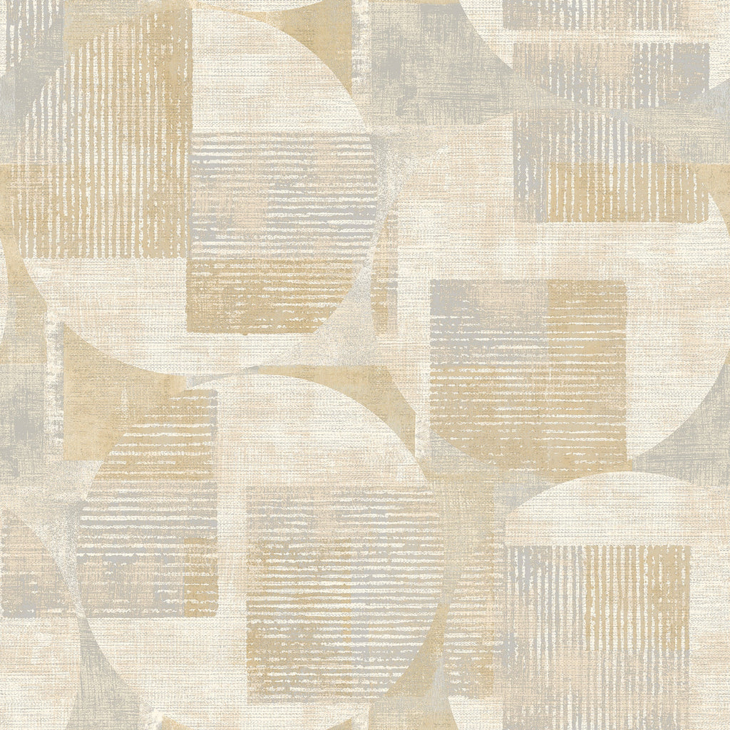 Geo Canvas Wallpaper - Beige pattern