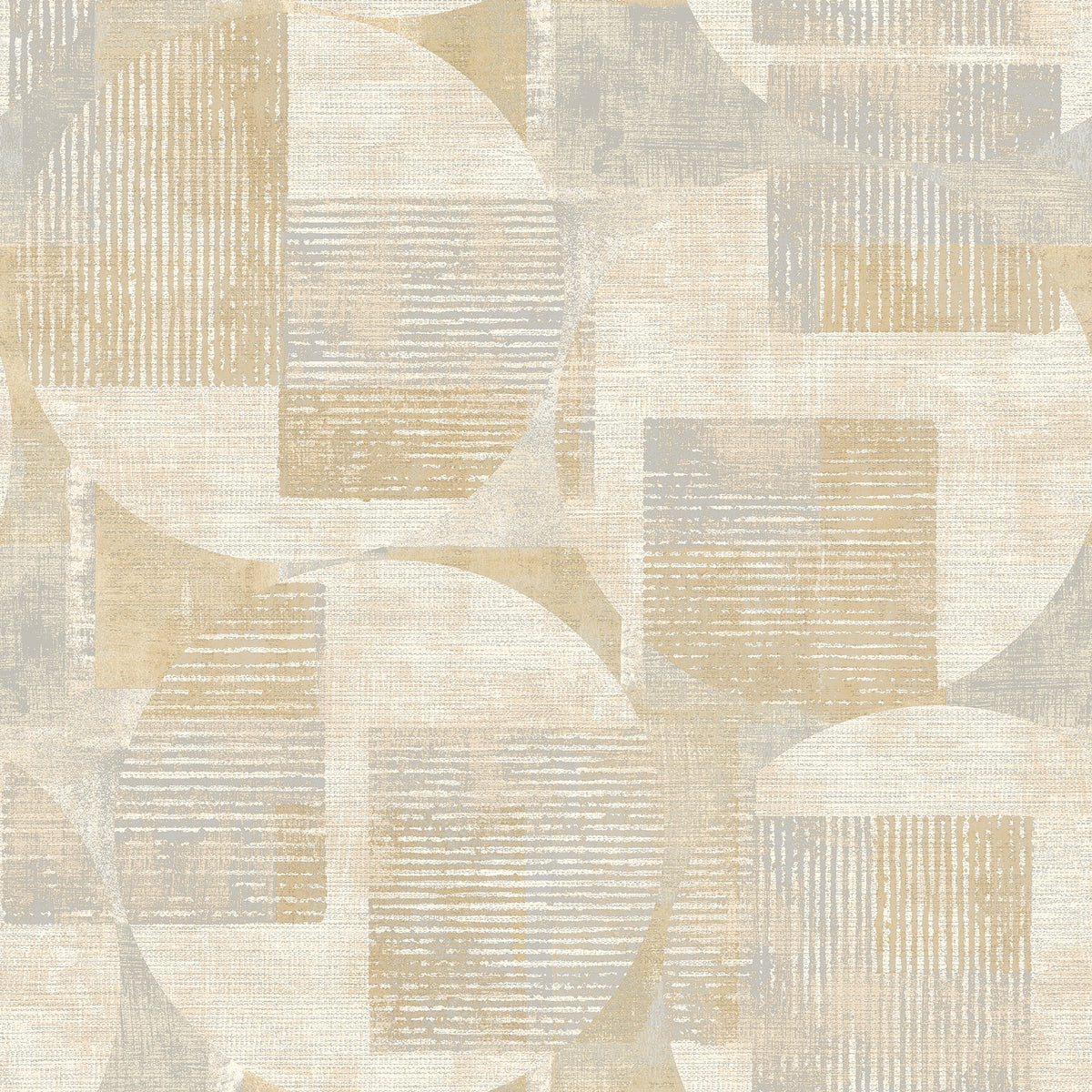 Geo Canvas Wallpaper - Beige pattern