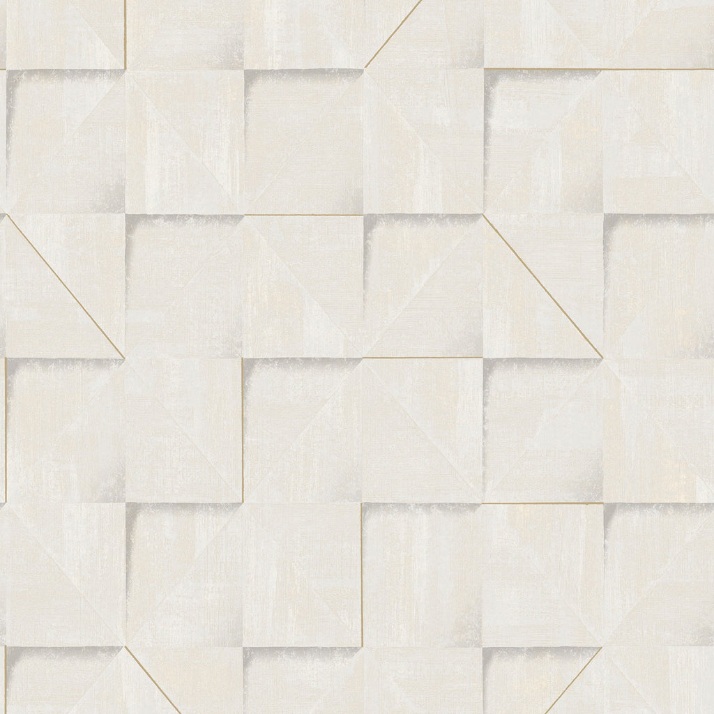 Prism Grid Wallpaper - White pattern